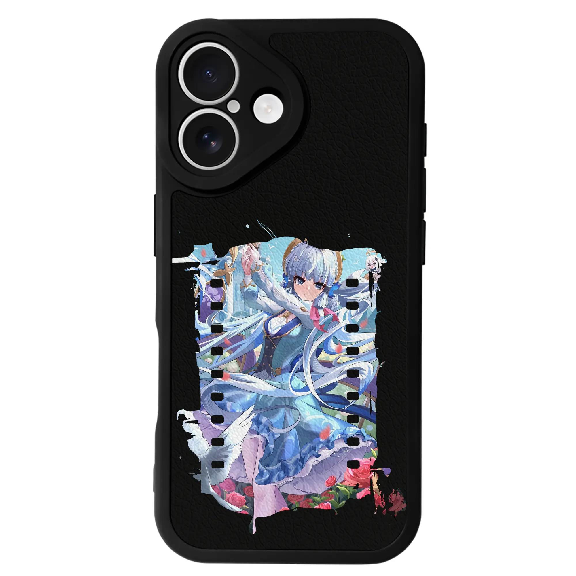 原 神 グッズ 神里綾華 - IPhone 16シリーズ対応 ・ シリコンスマホケース ・ レザー調 ・ 高精度フィット ・ 耐衝撃 ・ ワイヤレス充電対応 ・ 精密カット